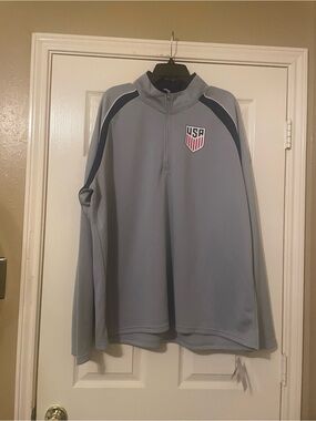 U.S. Soccer Mens Quarter Zip Sweater Size: XXL